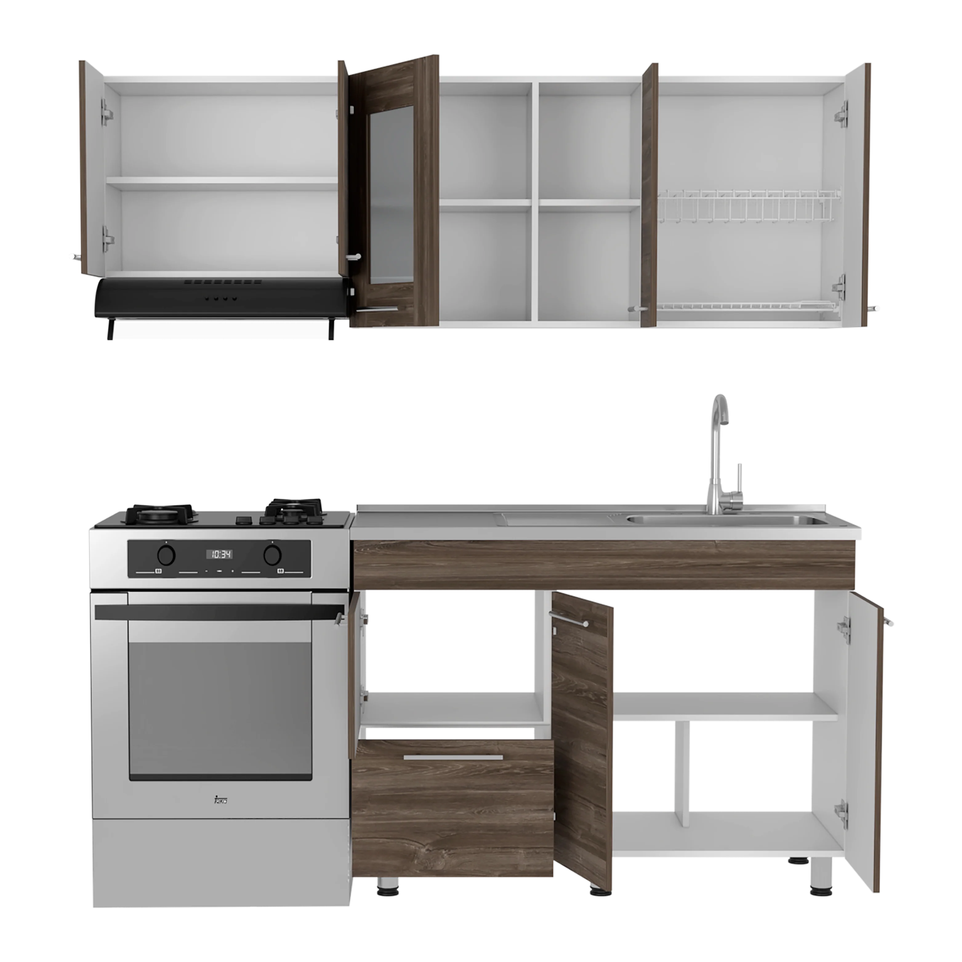 COCINA 120 KIRA (M.DER) (3C) BLANCO MQZ - Image 3