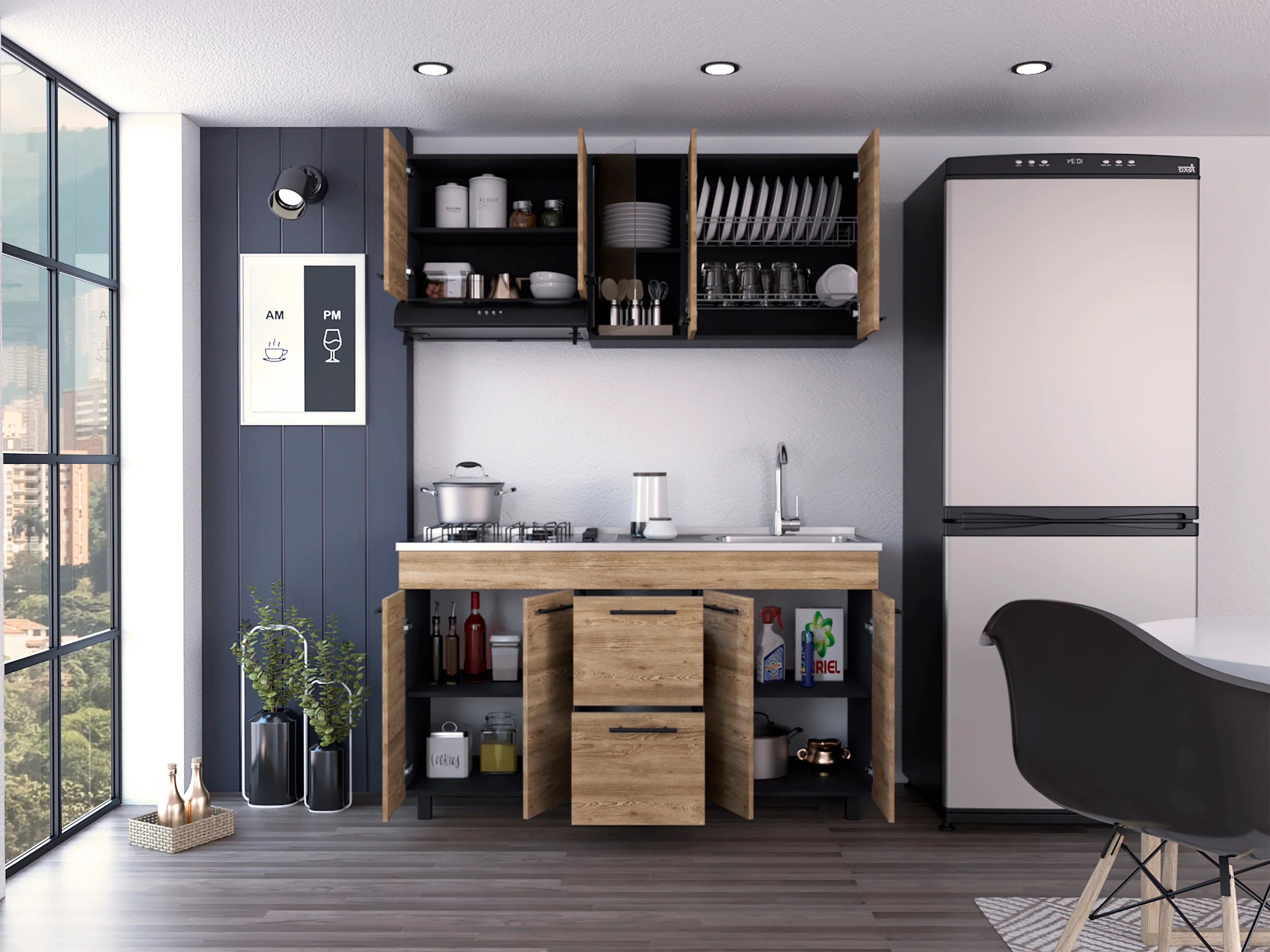 COCINA 150 LUNA (M. DER) (3C) WENGUE+M - Image 7