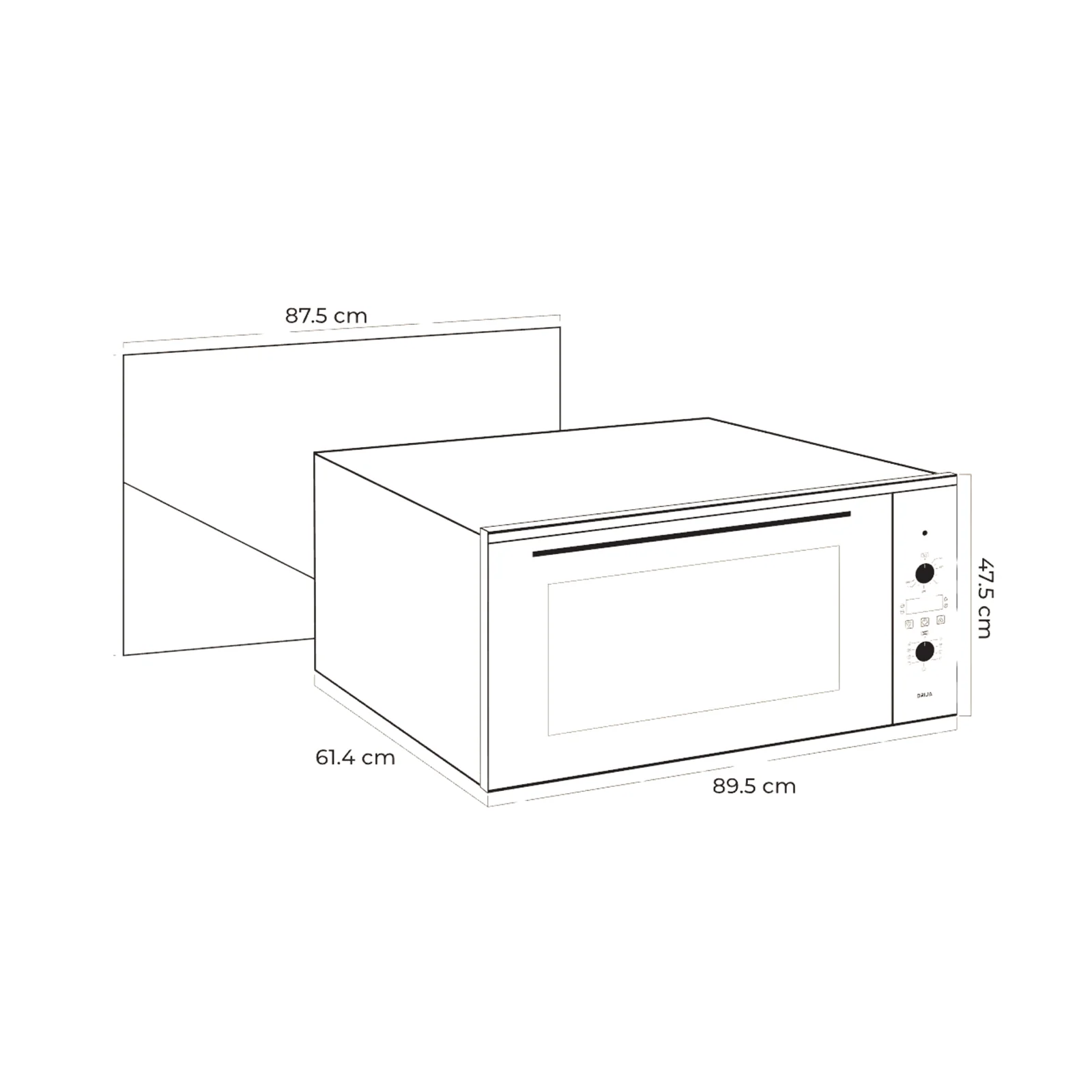 HORNO EMPOTRABLE ELÉCTRICO - VITROCERAMICA - AMERICA 90 AIR-A - Image 3