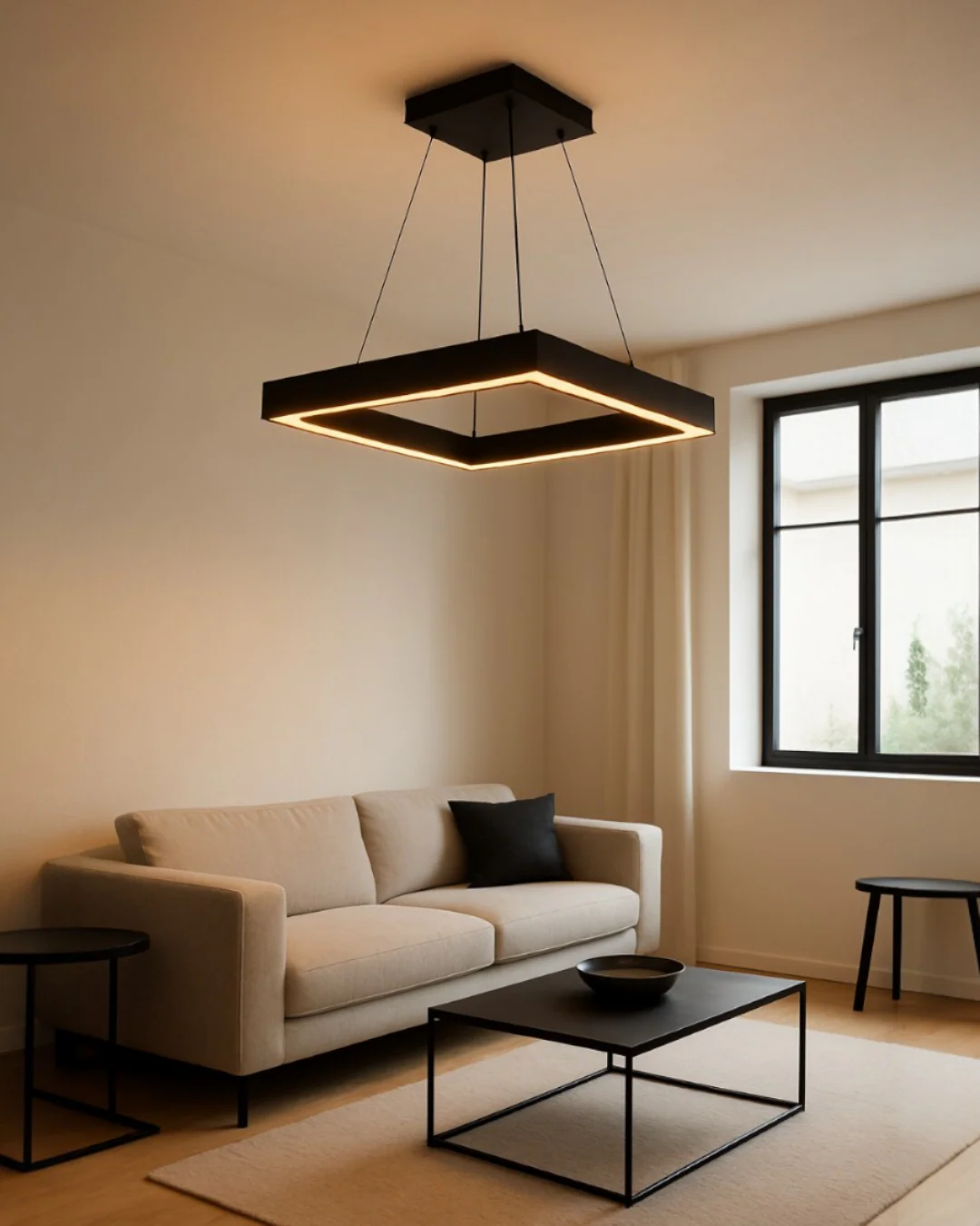 LAMPARA COLGANTE LED NEGRA 3CCT CONTROL - Image 2