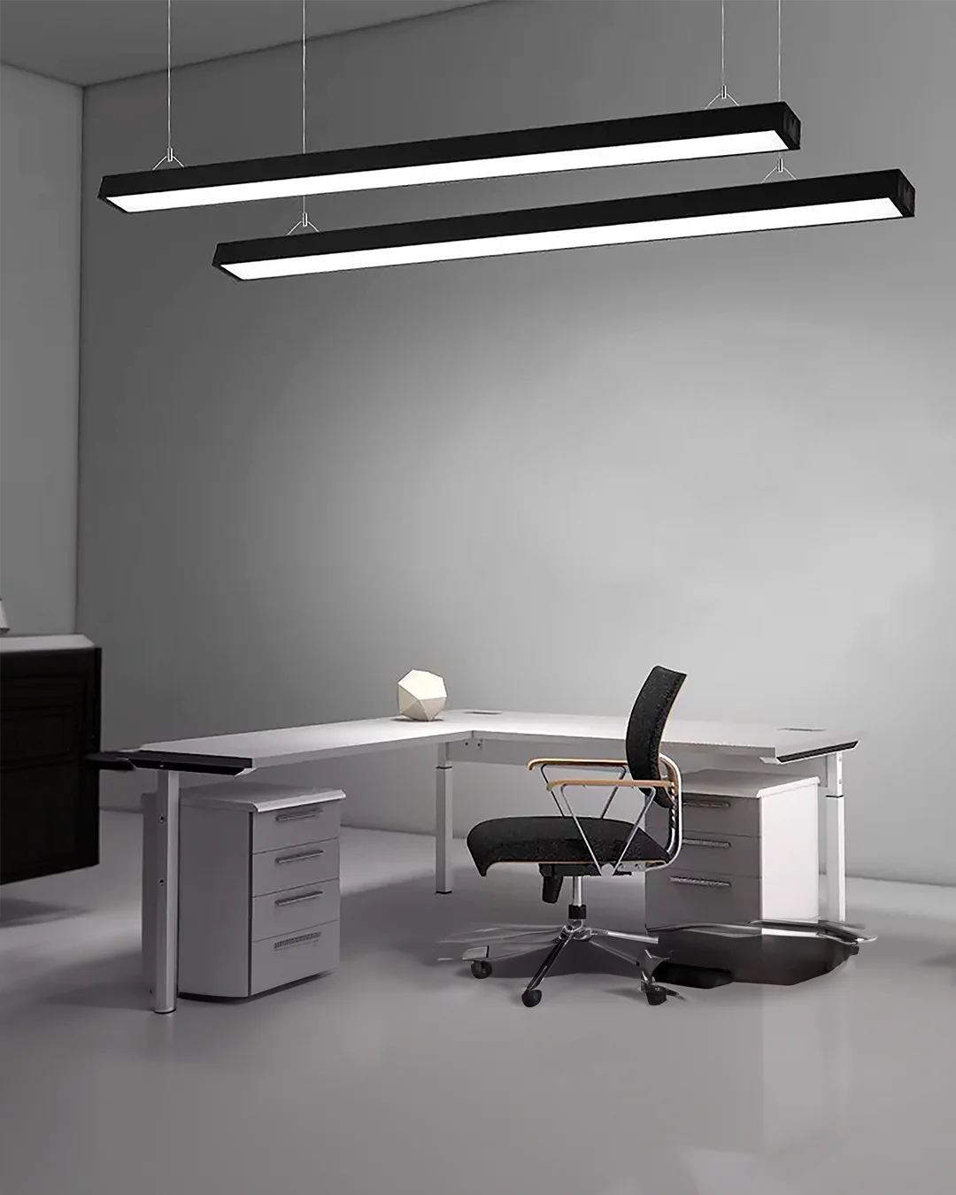 LAMPARA LINEAL LED NEGRA 40W CCT - 1200x55x75mm - Image 2