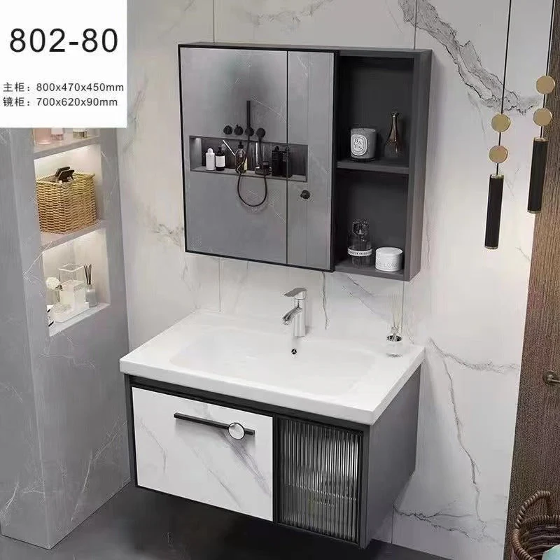 MUEBLE DE BAÑO ALUMINIO+ESPEJO Y LAVAMANO - Image 2