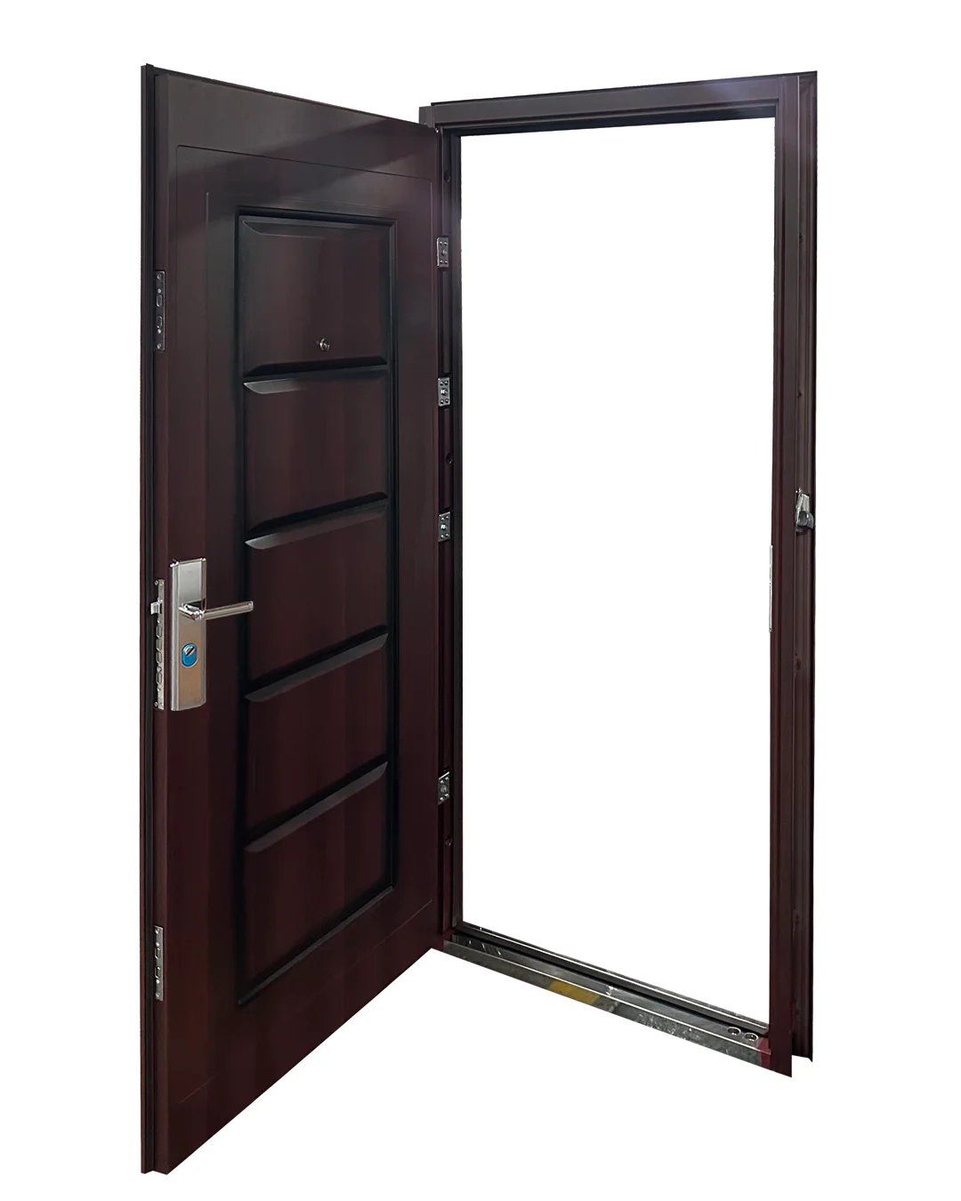 PUERTA DE SEGURIDAD MULTIPUNTOS - 98CM X 215CM X 50MM - NOGAL 2 - Image 4
