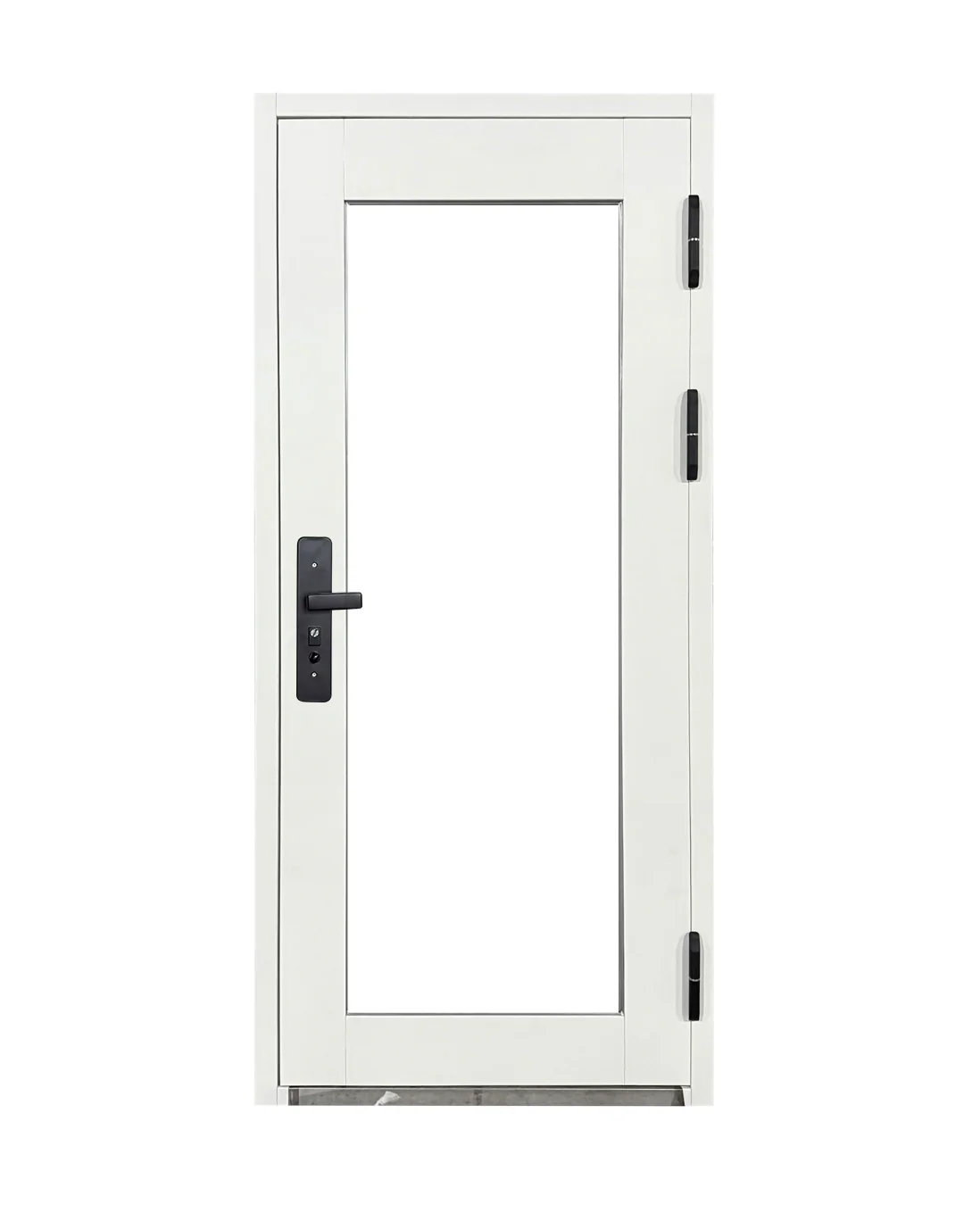 Puerta de Seguridad Multipunto con Vidrio | Aleación de Zinc | 0.97 x 2.15 m | Diseño Moderno I Blanco Mate - Image 3