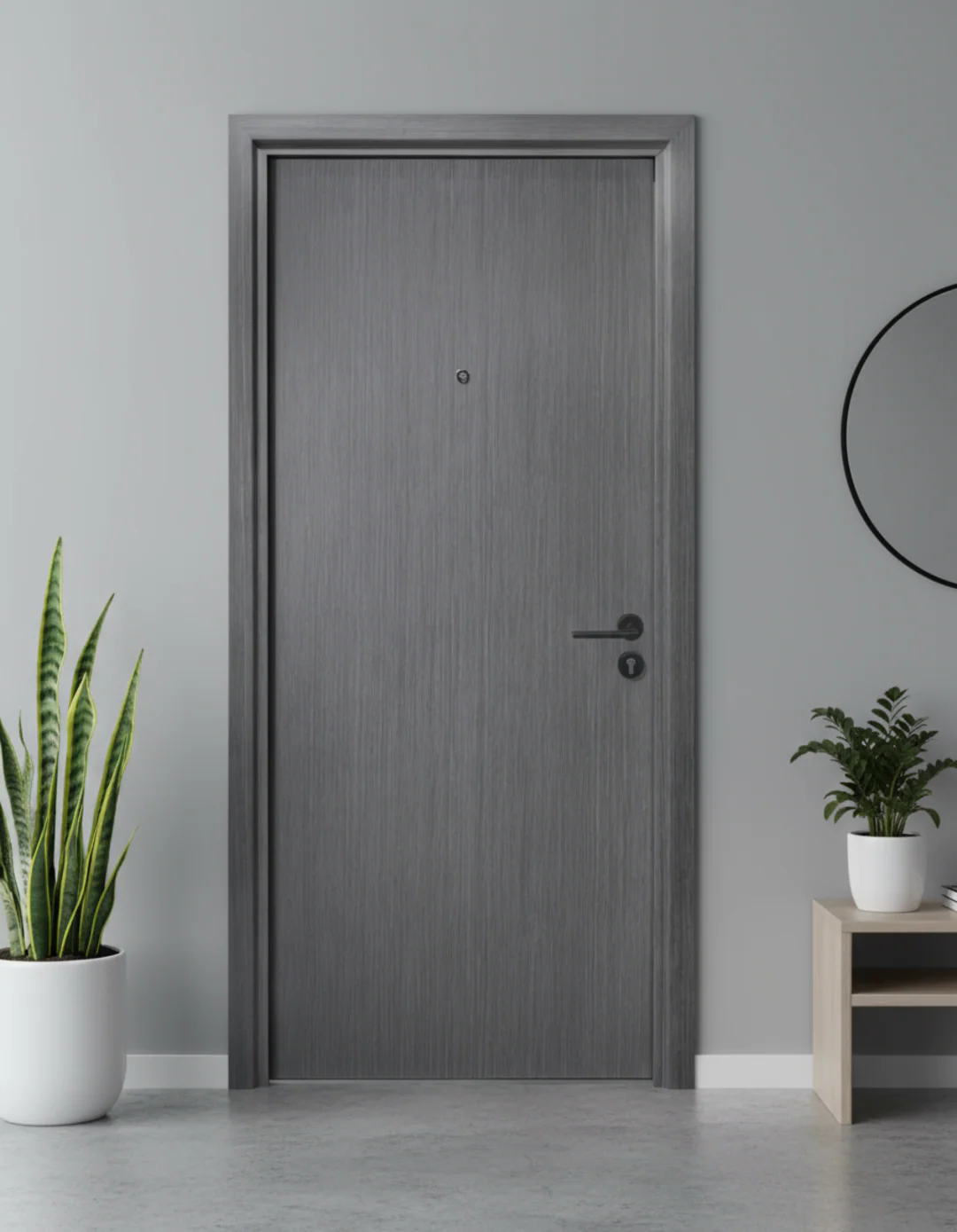 PUERTA DE SEGURIDAD MULTIPUNTOS - 97CM X 215CM X 70MM - GRIS CENIZA AZULADO - Image 7