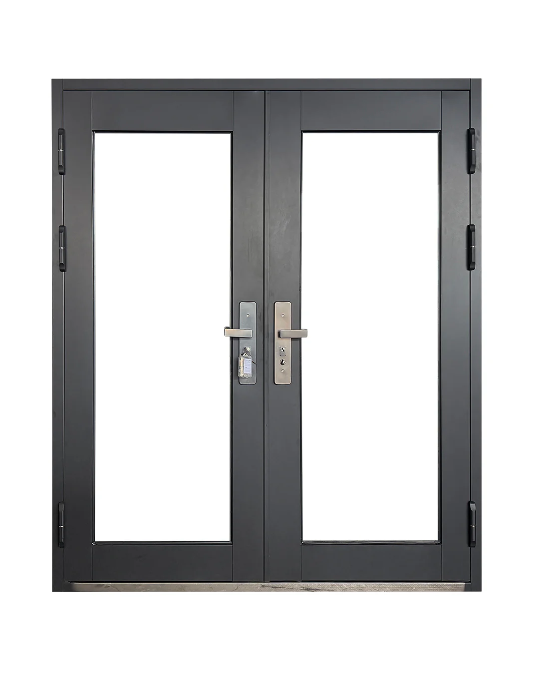 Puerta Doble de Seguridad Multipunto con Vidrio | Aleación de Zinc | 1.80 x 2.15 m | Diseño Moderno - Image 3